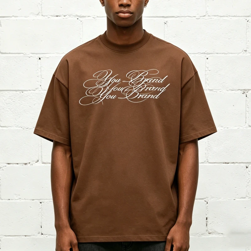 Custom-Logo-280-Gsm-Heavyweight-T-shirt-Men-100-Cotton-Plain-Blank-Oversized-Boxy-Fit-Streetwear-Tee-High-GSM-Jersey