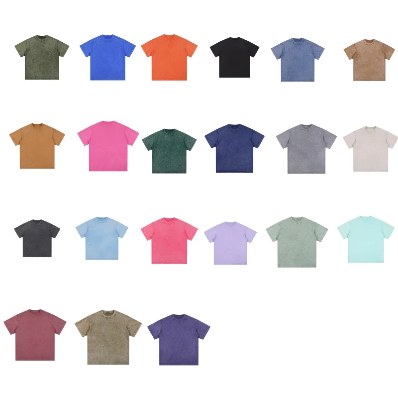 Custom-Logo-Acid-Washed-Vintage-T-Shirt-Distressed-Heavyweight-100-Cotton-Oversized-Mens-T-Shirt-1