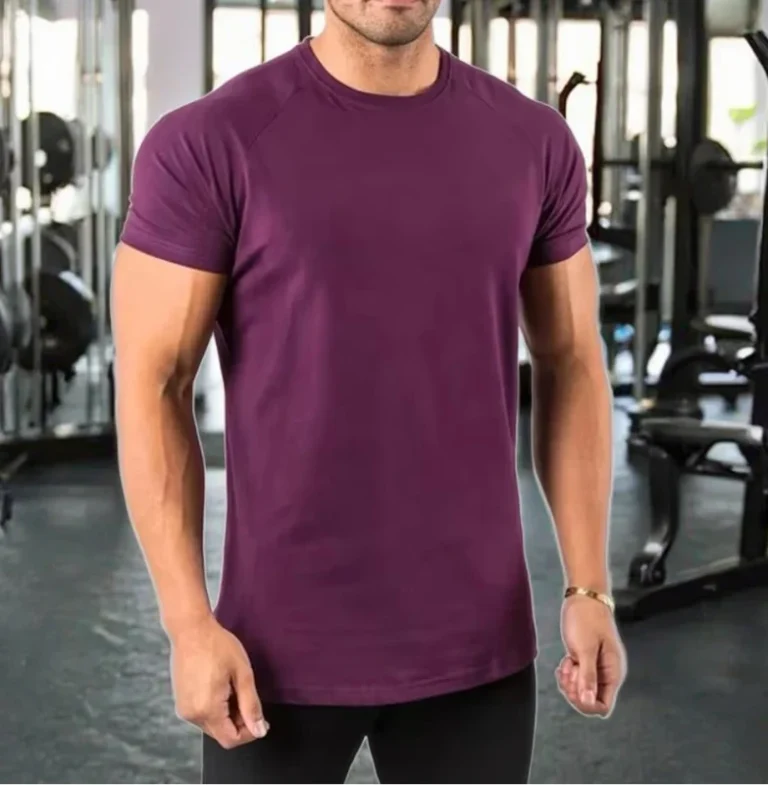 Custom-Logo-Blend-95-Cotton-5-Elastane-Gym-Mens-Workout-Shirts-Quick-Dry-Sport-Top-Plain-Blank-Muscle-Fit-T-shirts