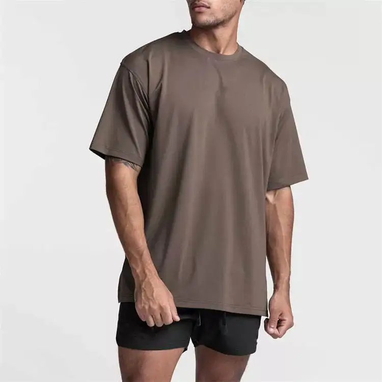 Custom-Logo-Casual-Heavyweight-100-Organic-Cotton-Short-Sleeve-Crew-Neck-T-Shirt-for-Men