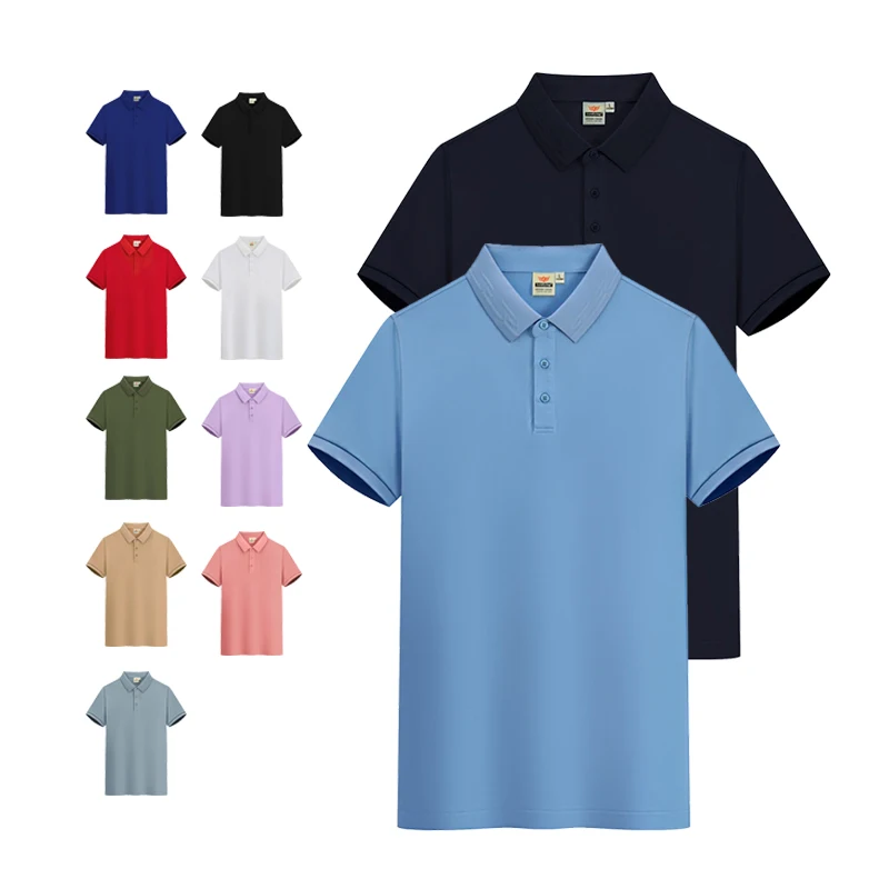 Custom-Logo-Cotton-Uniform-Plain-Blank-Polo-Shirt-T-Shirt-Embroidered-Mens-Golf-Polyester-Polo-Shirts-Dry-Anti-Wrinkle-Fleece