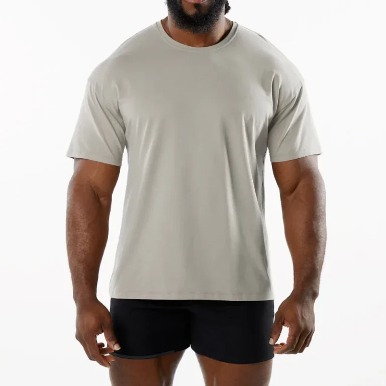 Custom-Logo-Crew-Neck-T-Shirt-Solid-95-Cotton-5-Spandex-Quick-Drying-Breathable-Muscle-Mens-Sportswear-Blank-T-Shirt