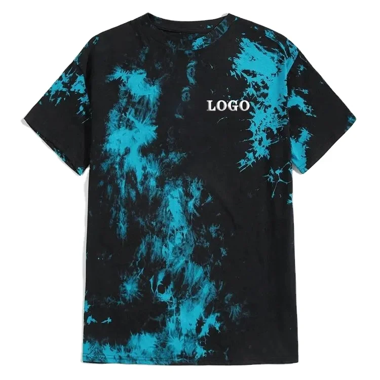 Custom-Logo-Crew-Neck-T-shirt-Oversized-95-Cotton-5-Spandex-Tie-Dye-T-Shirt-for-Men-1