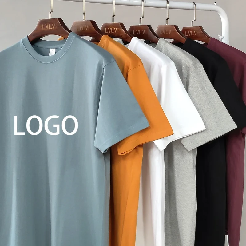 Custom-Logo-Design-Your-Own-Plain-100-Cotton-White-Black-T-Shirt