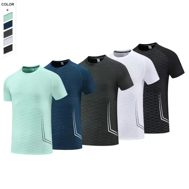 Custom-Logo-Embroidered-Print-Dryfit-Casual-Mens-Sports-T-shirt-Quick-Dry-Spandex-Polyester-180-Grams-Short-Sleeve-Blank-Design