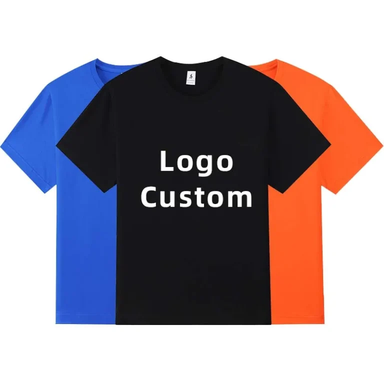 Custom-Logo-Embroidered-Printing-Plain-Cotton-Polyester-Blank-Rhinestone-Women-Men-T-Shirt
