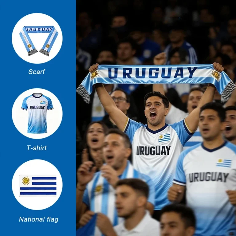 Custom-Logo-Football-Event-Fan-T-Shirt-Scarf-Polyester-Nylon-Heat-Transfer-Printed-Crew-Neck-Regular-Fit-Quick-Dry-Lightweight