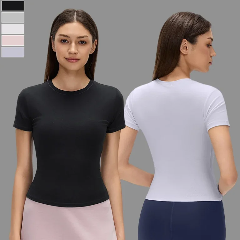 Custom-Logo-High-Quality-Womens-Gym-Plain-T-shirts-Personalized-No-Graphic-Solid-Color-T-shirts