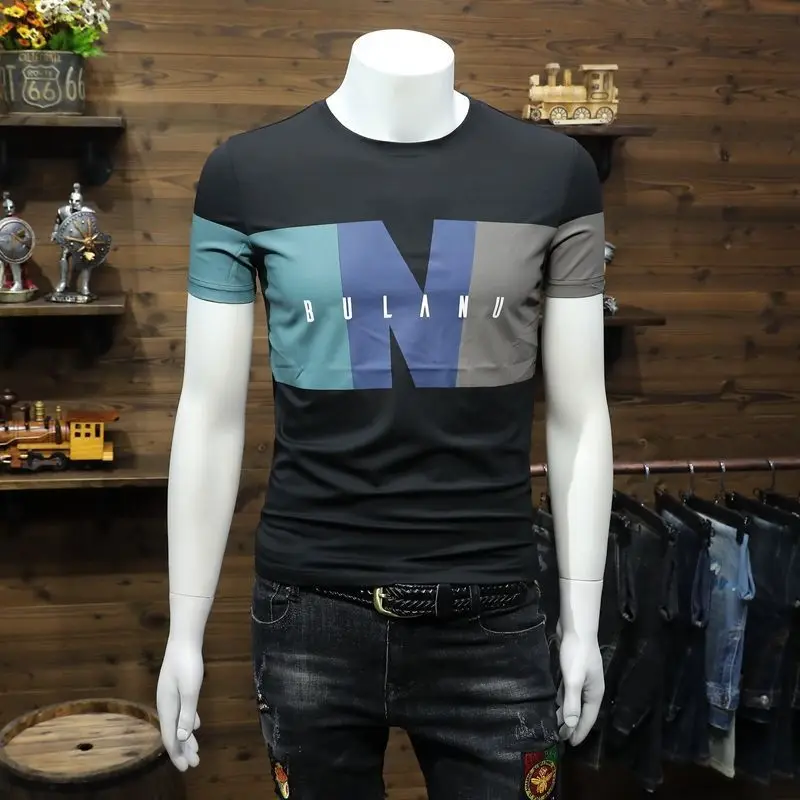 Custom-Logo-Ink-Painting-Print-100-Polyester-Mens-T-Shirt-Design-Unisex-Plain-Oversized-Custom-T-Shirt