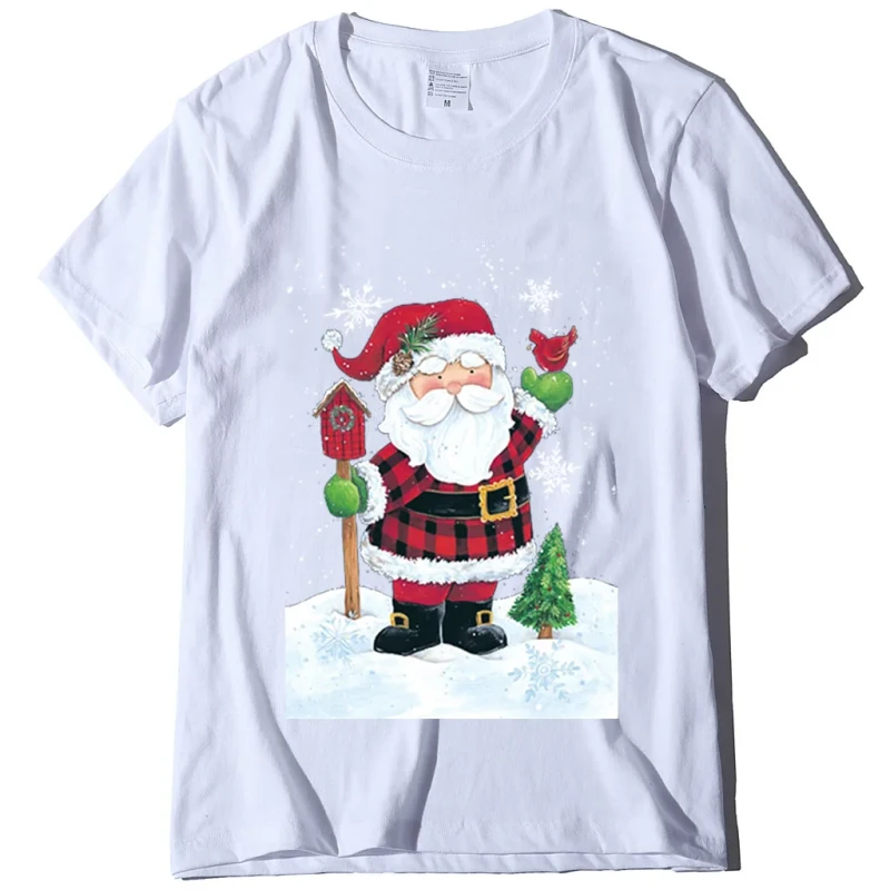 Custom-Logo-Letter-Print-T-Shirt-Mens-Casual-O-Neck-Tee-Unisex-Christmas-Fashion-Short-Cotton-Polyester-Unisex-Christmas