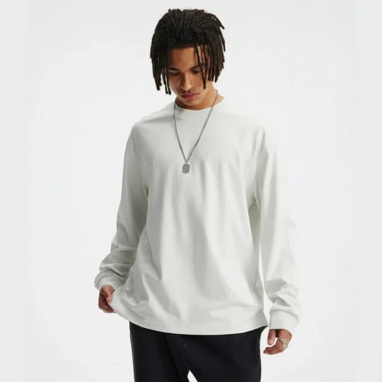 Custom-Logo-Long-Sleeve-T-Shirts-245G-Round-Neck-Quick-Polyester-Cotton-Dry-Top-Mens-Long-Sleeve-T-Shirts