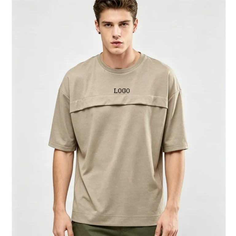 Custom-Logo-Men-Casual-Tshirts-100-Polyester-Loose-Fit-Breathable-Crew-Neck-Short-Sleeve-T-Shirt
