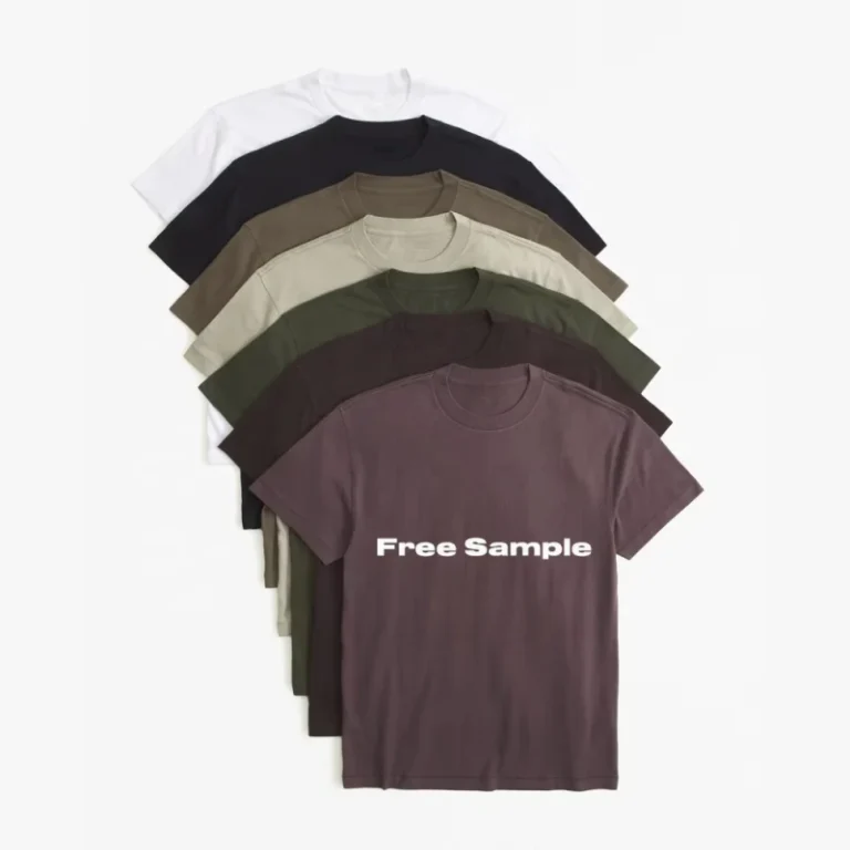 Custom-Logo-Mens-100-Cotton-Knitted-T-Shirt-Rib-O-Neck-Blank-Drop-Shoulder-Streetwear-Regular-Fit