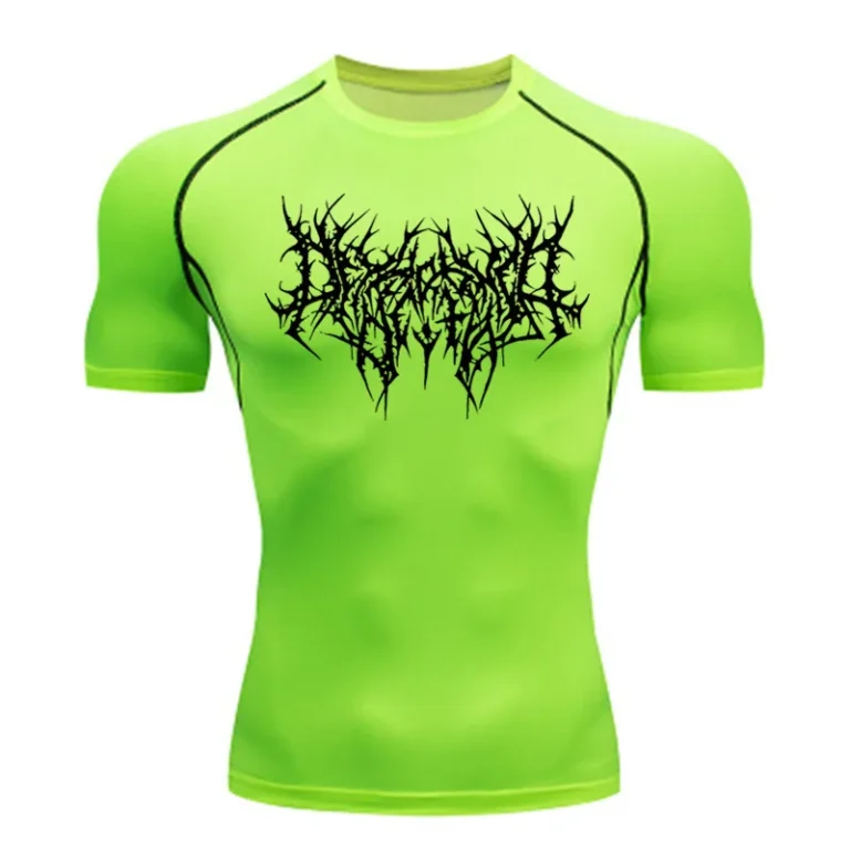 Custom-Logo-Mens-Elastic-Polyester-Quick-drying-Sports-Shirt-Casual-Breathable-Compression-T-shirt-Crew-Neck-Short-Sleeves