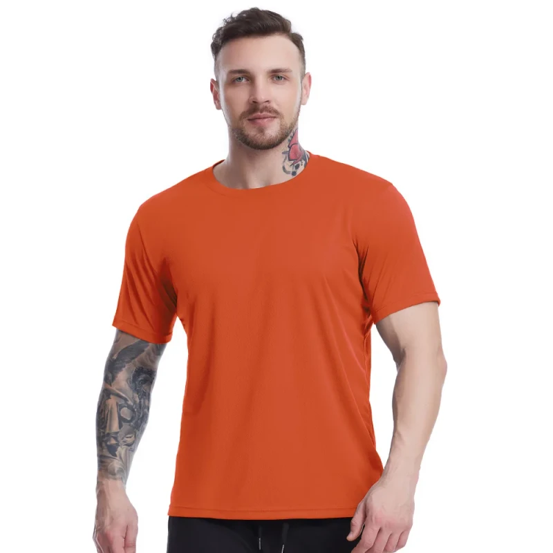 Custom-Logo-Mens-Sport-Running-T-Shirt-Muscle-Fitness-Slim-Fit-Short-Sleeve