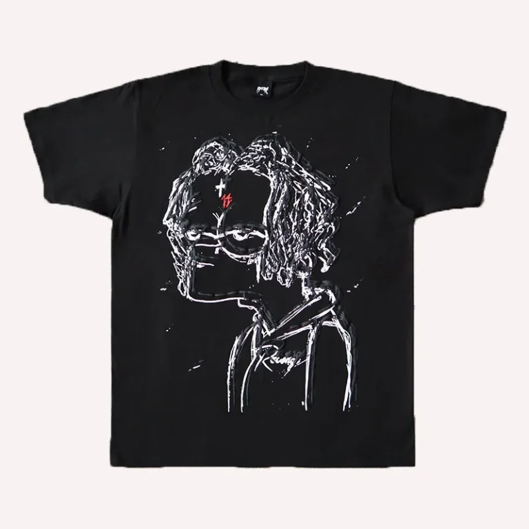 Custom-Logo-Mens-T-Shirt-220G-360G-Pure-Cotton-Box-Shape-Puff-Printed-Loose-Neck-Unisex-Fit-Silk-Screen-Printing