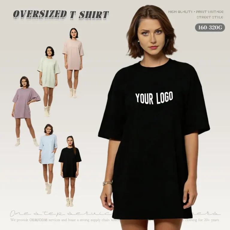 Custom-Logo-OEM-ODM-Heavy-Weight-100-Cotton-Womens-Loose-Tee-Comfortable-Simple-Solid-Colour-Summer-Long-T-shirt