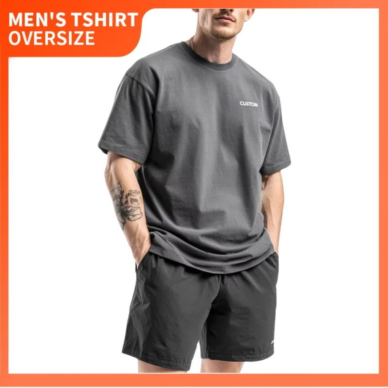 Custom-Logo-Oversized-Fashion-T-Shirt-Digital-Printing-Plain-Print-Black-Blank-Casual-100-Cotton-Mens