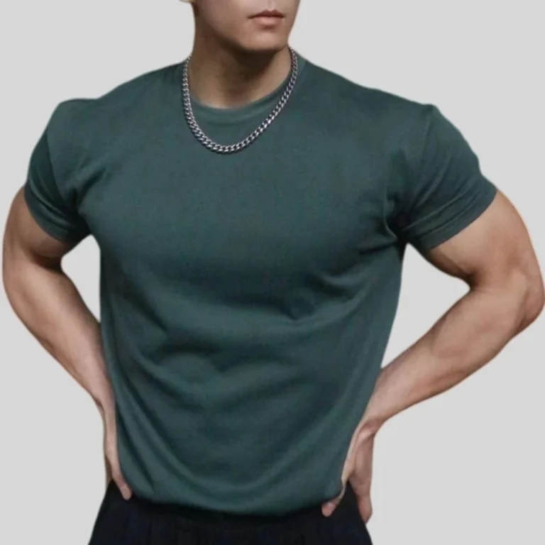 Custom-Logo-Polyester-Cotton-Gym-Fitness-Mens-T-Shirts-210Gsm-Breathable-Quick-Dry-Solid-Casual-Sports-T-Shirt-for-Men