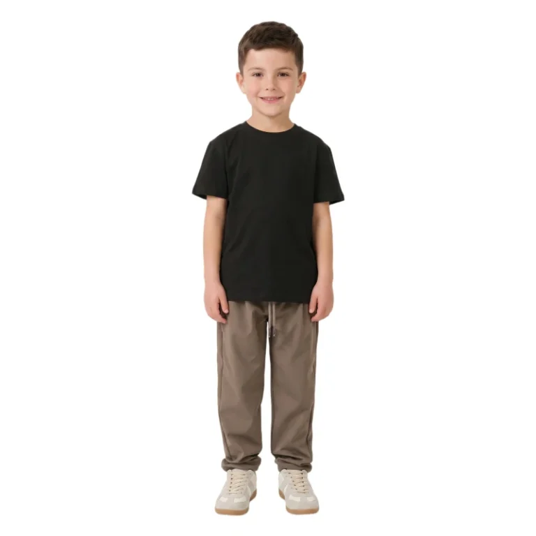 Custom-Logo-Premium-Mercerized-Combed-Cotton-T-shirt-200gsm-Silky-Soft-Kids-Boys-Crew-Neck-Tee-OEM