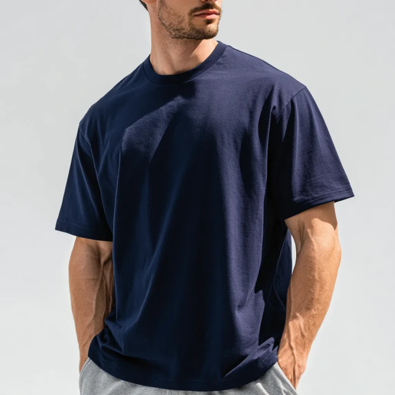 Custom-Logo-Print-T-Shirt-High-Quality-Round-Neck-Blank-Plain-T-Shirt-Oversized-100-Cotton-Mens-T-Shirt