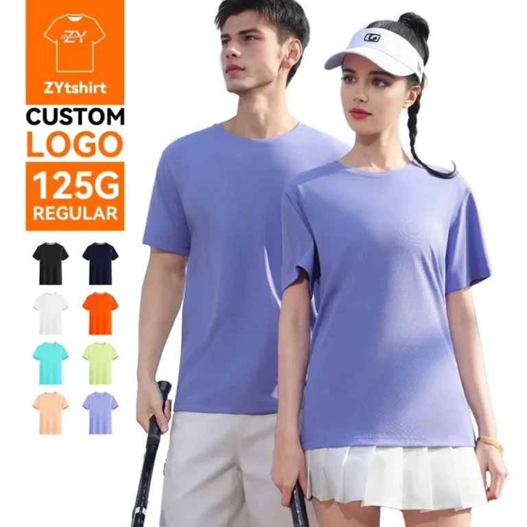Custom-Logo-Printed-125GSM-Quick-Dry-Sporty-T-Shirt-for-Fitness-Gym-Unisex-Crew-Neck