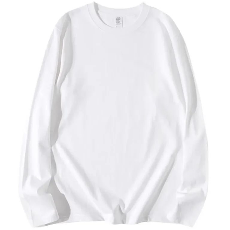 Custom-Logo-Solid-Color-Cotton-Round-Neck-Womens-Long-Sleeved-T-shirt-Round-Neck-Casual-Top-T-shirt-for-Wearing