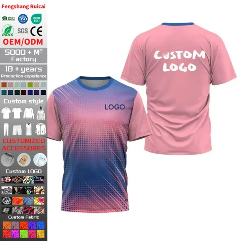 Custom-Logo-Sports-Wear-Breathable-Comfortable-Team-Uniforms-With-Sublimation-Technology-OEM-Service-T-shirt