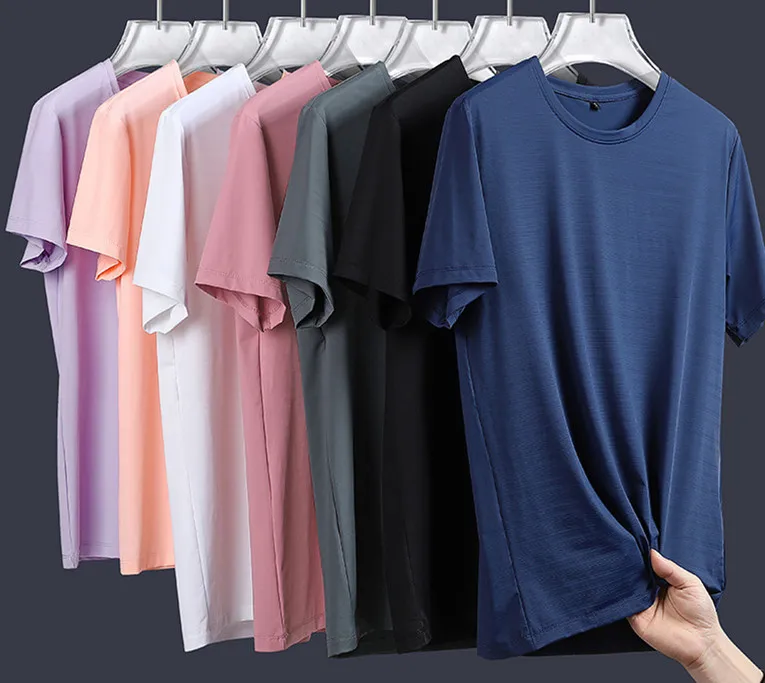 Custom-Logo-Sportswear-Polyester-T-Shirt-Men-160Gsm-180gsm-220Gsm-Blank-Mens-T-shirts