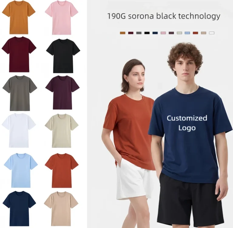 Custom-Logo-T-shirt-Loose-Crew-Neck-Mens-T-shirts-190gsm-Sorona-Cotton-Graphic-T-shirts-Team-Apparel-1