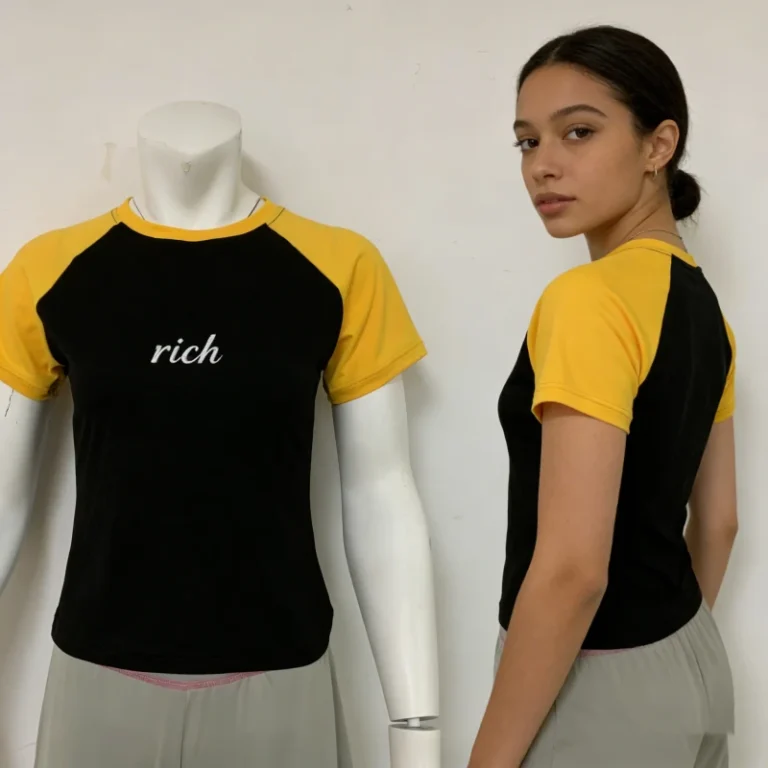Custom-Logo-Womens-Crop-Top-for-Summer-Neck-Patchwork-T-Shirts-Eco-Friendly-Casual-Printed-Baby-Tees-Plain-Dyed-Knitted