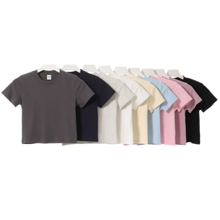 Custom-Logo-Womens-Slim-Fit-T-Shirts-Breathable-Summer-Streetwear-Stylish-Tees