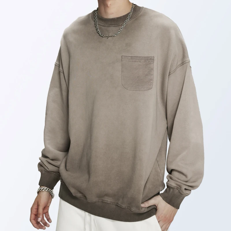 Custom-Long-Sleeve-T-shirt-Men-Acid-Washed-Long-Sleeve-Tshirt-Casual-T-shirt-Long-Sleeve-With-Pocket