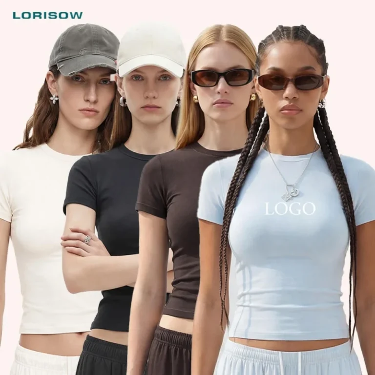 Custom-Manufacturer-Basic-Y2K-Blanks-Luxury-Tshirts-Cotton-Spandex-T-Shirt-Baby-Tees-Crop-Tops-for-Women