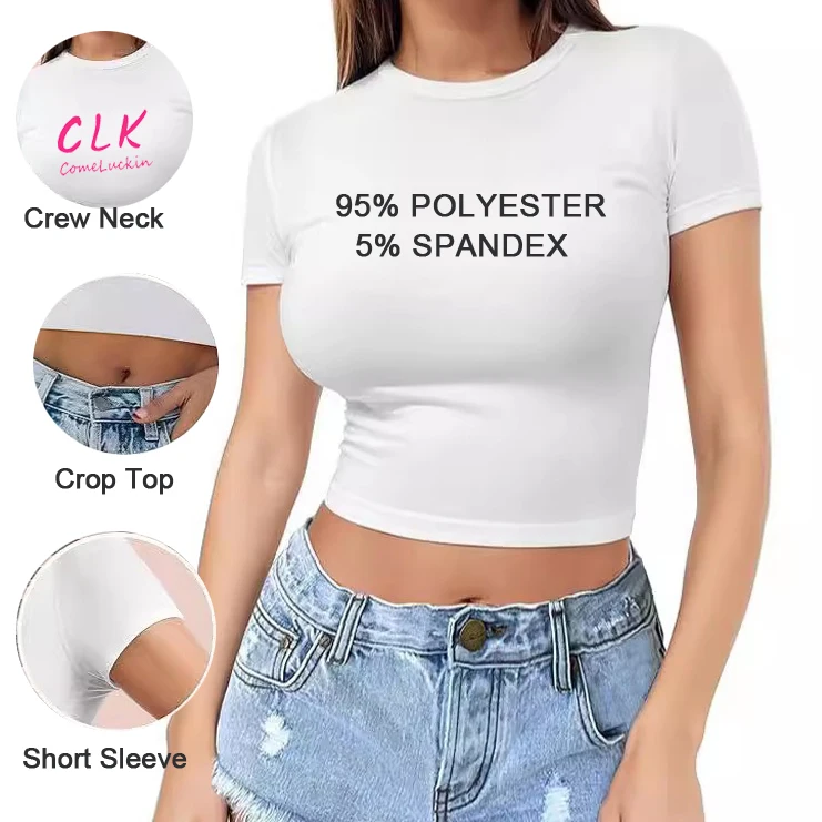 Custom-Manufacturer-Basic-Y2k-Blanks-Baby-Crop-Top-Tee-Tshirt-Plain-Cropped-Top-T-Shirt-for-Women-5-Spandex-95-POLYESTER