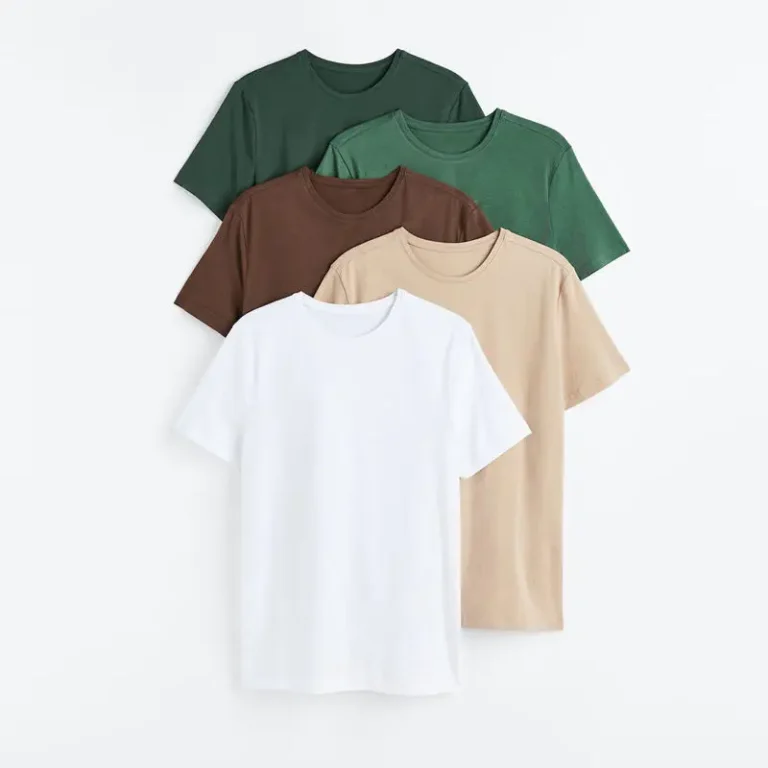 Custom-Mens-Organic-Cotton-Formal-T-Shirts-with-Logo-Woven-Fabric-Short-Sleeve-Regular-Fit