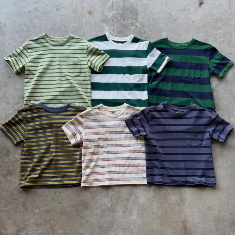 Custom-Mens-Pinstripe-100-Cotton-Summer-Cropped-Tee-Manufacturer-Hombre-Striped-Casual-Short-Sleeve-T-Shirts-Pour-Hommes