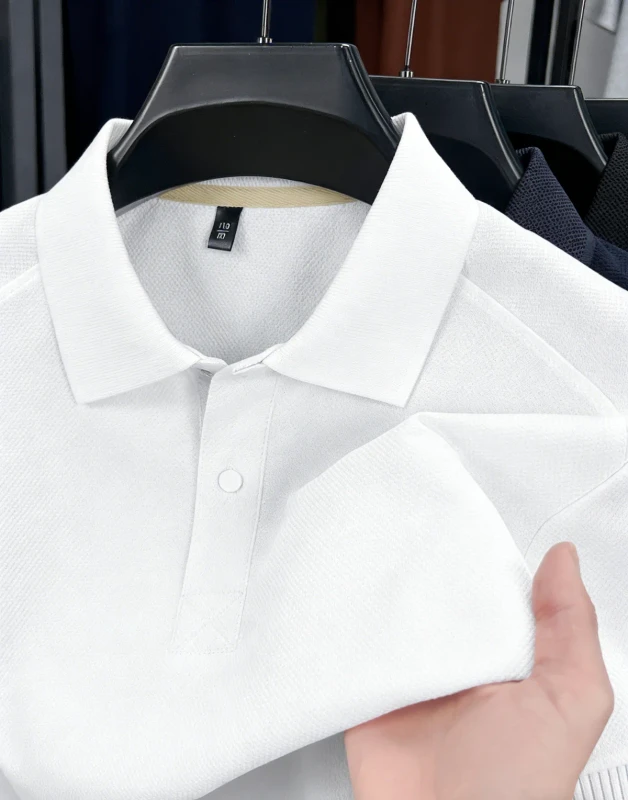 Custom-Mens-Polo-Shirts-Mens-Short-Sleeve-Polo-Shirt-Mid-Weight-Mens-Printed-Polo-Shirt-White