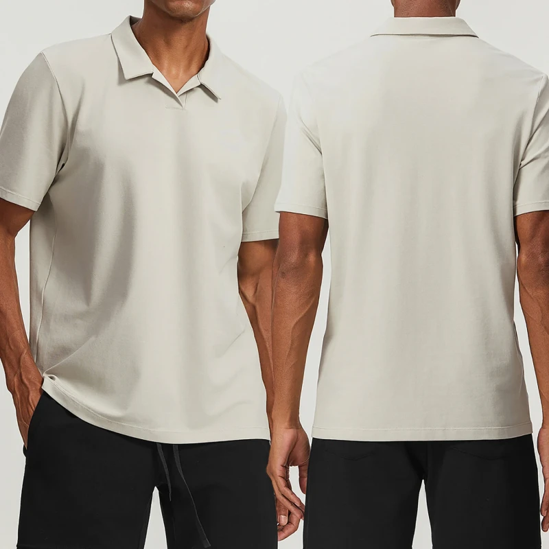 Custom-Mens-T-shirts-Quick-drying-and-Breathable-Sports-Polo-Shirts-Golf-Tennis-Casual-Cotton-Short-Sleeves