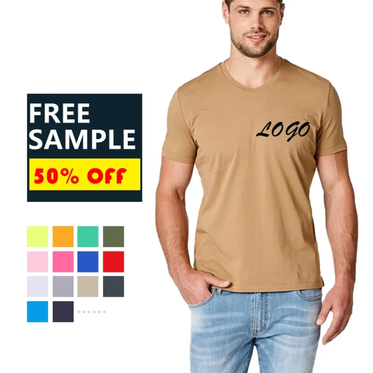 Custom-Mens-V-neck-T-shirts-for-Men-100-Cotton-Vintage-V-neck-T-shirts