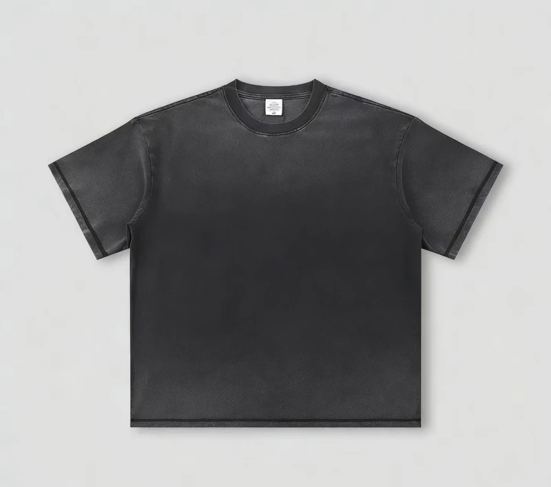 Custom-Mens-Vintage-250-GSM-Knitted-Printed-T-shirts-Sun-Faded-Distressed-Oversized-Acid-Stonewash-100-Cotton-1