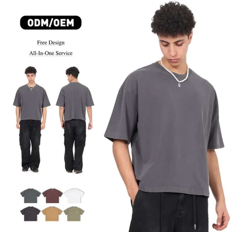 Custom-Mens-Washed-T-Shirts-100cotton-Crew-Neck-Blank-Heavyweight-Streetwear-Distressed-Oversized-Boxy-Fit-Tshirts-for-Men-1