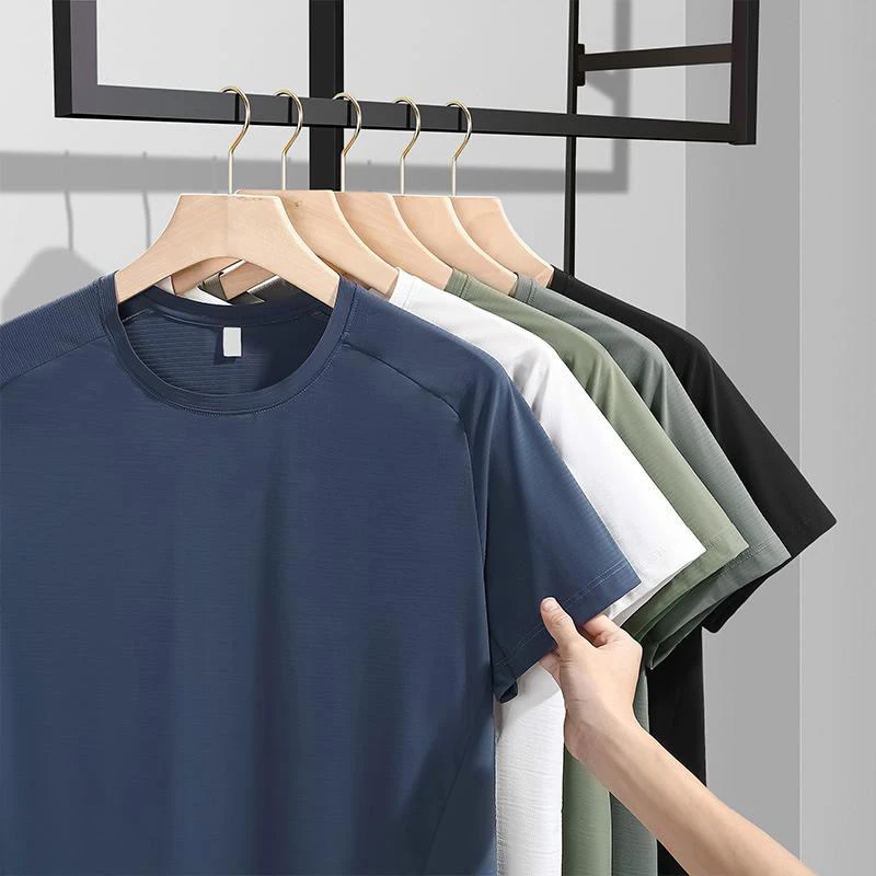 Custom-OEM-240gsm-100-Cotton-Mens-Premium-Quality-Solid-Knitted-Eco-Friendly-Breathable-Cool-Quick-Dry-Blank-Sports-T-shirts