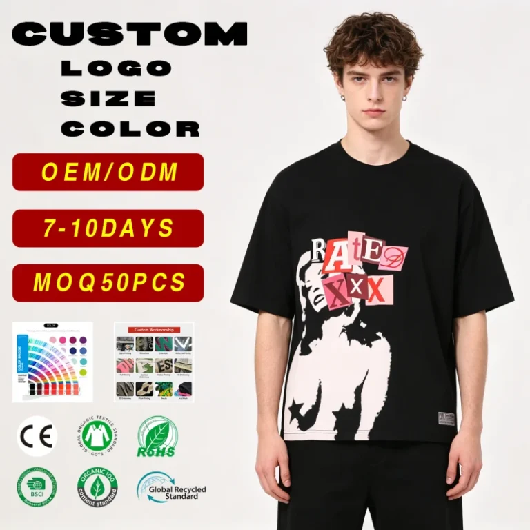 Custom-Oversize-T-Shirt-Cotton-Oversized-Boxy-Drop-Shoulder-Heavyweight-T-Shirt-220-Gsm-T-Shirt-Oversized-Tee