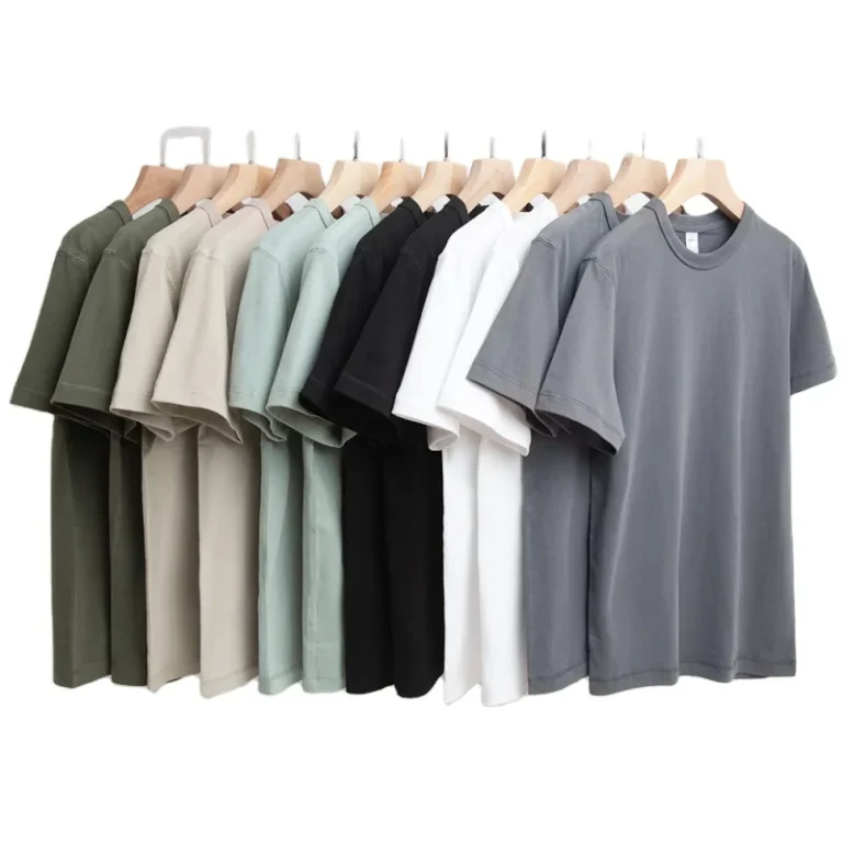 Custom-Oversized-Blank-Men-Solid-Knitted-100-Cotton-T-Shirt-250g-Heavyweight-Vintage-Organic-Cotton
