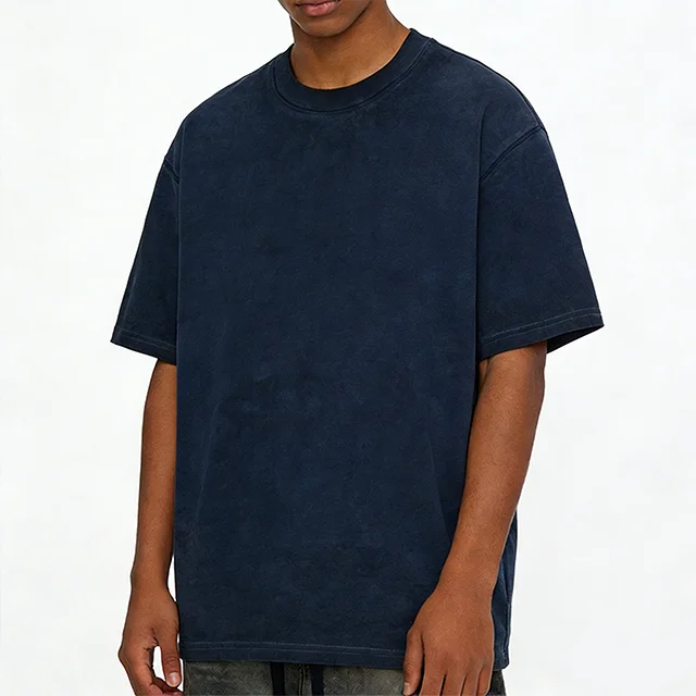 Custom-Oversized-Boxy-T-Shirt-100-Cotton-Tshirt-for-Men-Vintage-Acid-Wash-Distress-Streetwear-Mens-T-Shirts