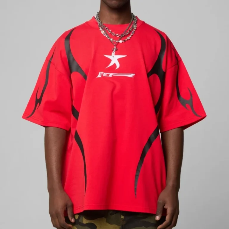 Custom-Oversized-Red-White-Star-Embroidered-Streetwear-Drop-Shoulder-Tee-Premium-Heavyweight-Mens-100-Cotton-T-shirts
