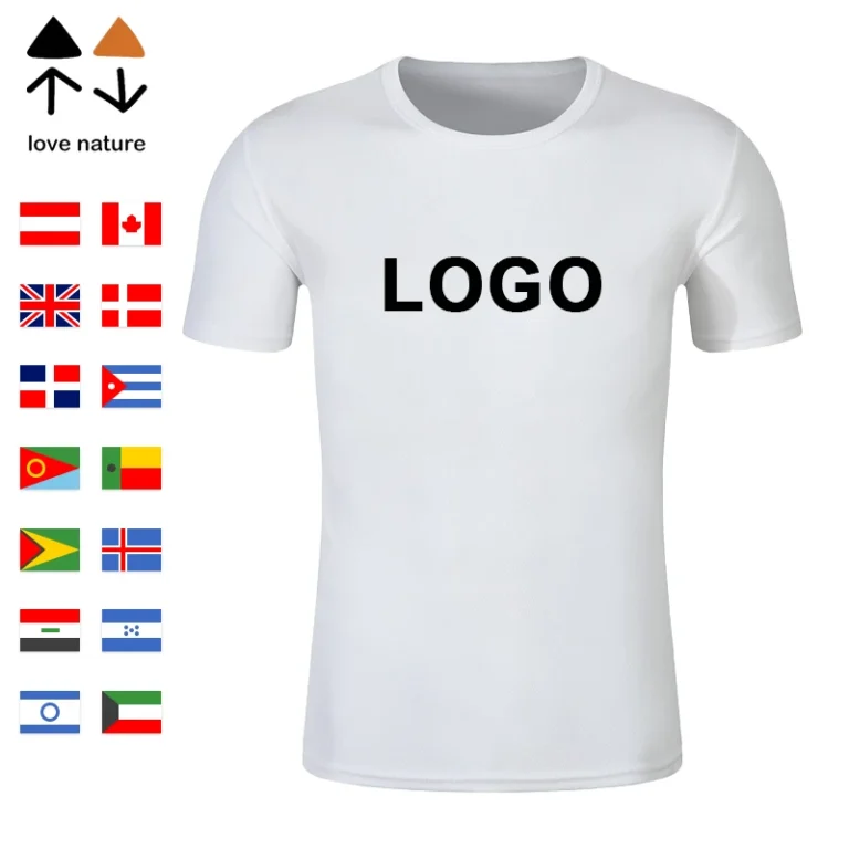 Custom-Pattern-Logo-Polyester-Spandex-Quick-Dry-Crew-Neck-T-Shirt-for-Corporate-Team-Building-and-Promotional-Use