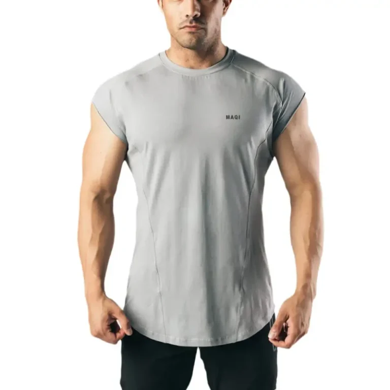 Custom-Performance-Tech-Tee-Shirts-Stretch-Workout-High-Quality-Spandex-Slim-Fit-Knitted-Tshirts