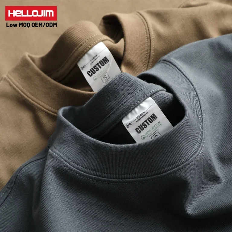 Custom-Plain-Luxury-Tshirt-Heavyweight-T-shirt-Print-Logo-Mock-Neck-Blank-T-Shirt-Oversized-Mens-T-shirt-For-Men